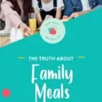 Family eating pizza for family meal