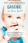 Pin image of baby gnawing on food