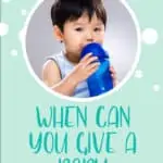 baby drinking water pin image