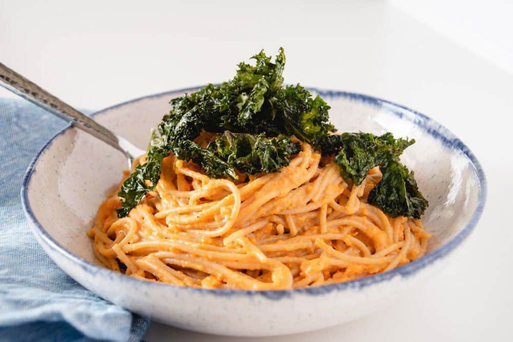 Sweet Potato Mac and Cheese | New Ways Nutrition Sweet Potato Mac and Cheese is a delicious baby and family friendly recipe. It's a great baby led weaning idea, and a baby food recipe. #blw #babyledweaning #healthydinnerrecipe #quickfamilymeals