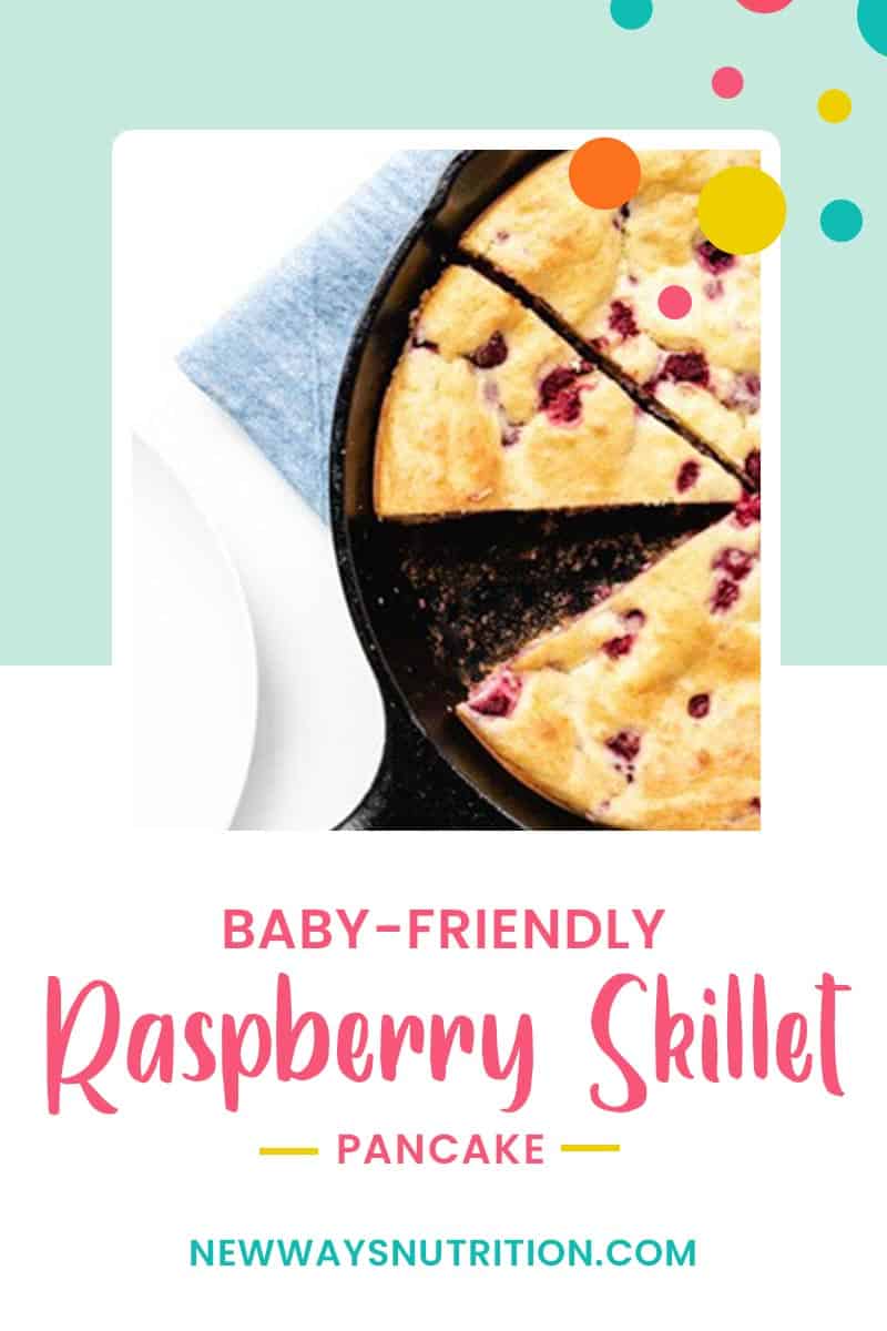 Baby Friendly Raspberry Skillet Pancake || New Ways Nutrition
