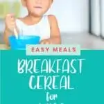 Pin image of kid eating cereal for breakfast