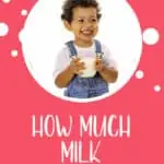 Little boy drinking milk pinterest image